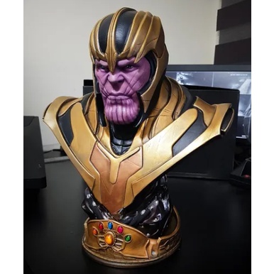 Busto Thanos Marvel Action Figure Boneco de Ação