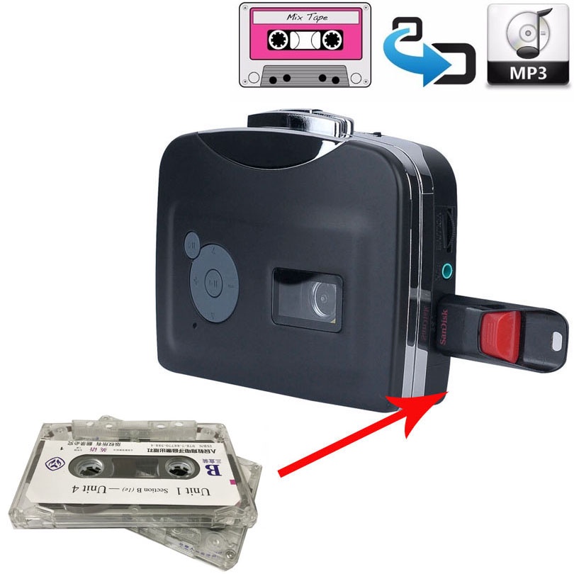 Original Genuíno Ezcap Captura De Áudio Walkman MP3 Leitor De Música , CD , Fita Cassete Antiga Para Conversor De MP3 Gr