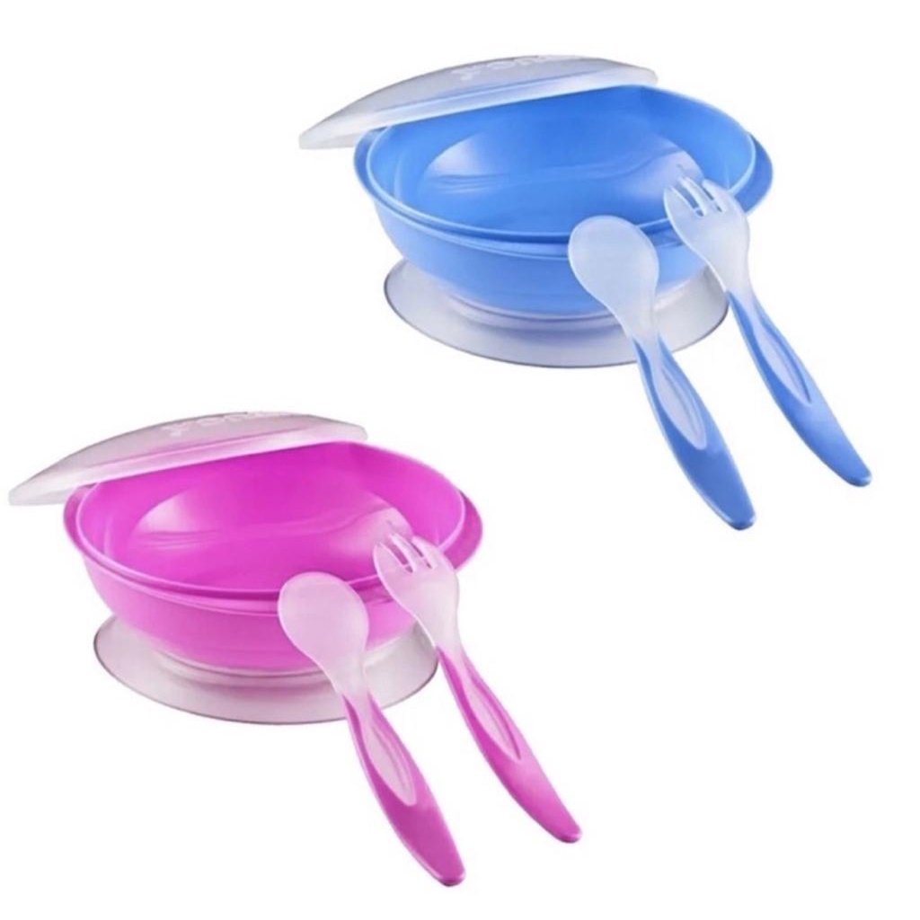 Kit Alimentação Pratinho com Ventosa + Garfinho + Colher  PITUCA em Oferta na Shopee
