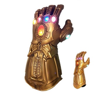 Kids Thanos Gloves Infinity Gauntlet with LED Light Avengers 4 Cosplay Toys em Oferta na Shopee