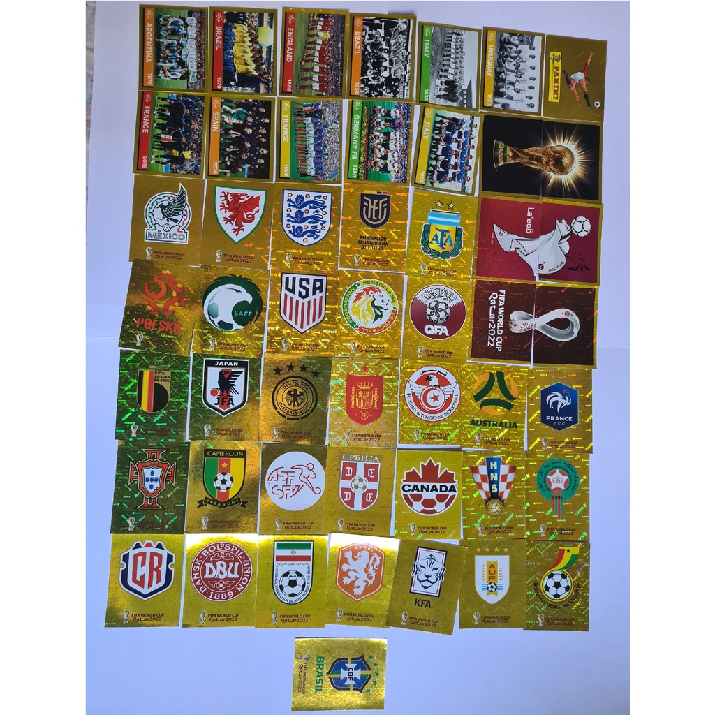 Figurinhas Brilhantes Copa do Mundo 2022 Qatar Especiais - Escolha