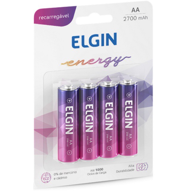 Pilha Recarregável Elgin 2700mah - Comprar com Melhor Preço em Baterias