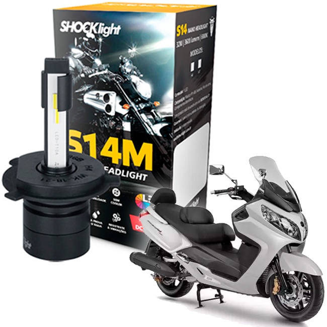 Lâmpada Ultra Led Farol Moto Dafra Maxsym 400i 2011 2012