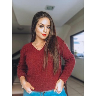Blusa de frio inverno Cardigan Casaco Feminino Tricot Lã