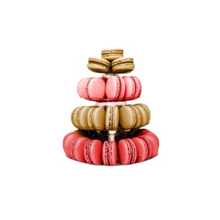 Torre para Macarons 4 Andares - Suporte Doces Festa - Acrílico PET 47 Macarons - San Felipo - Rizzo em Oferta na Shopee