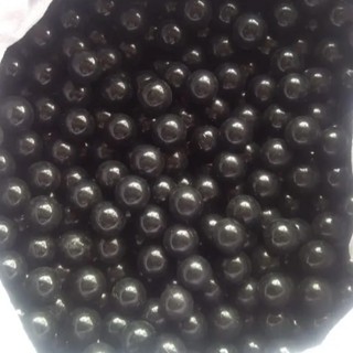Bolinha de gude vidro preto para decoração 50 unid 16mm (diametro)