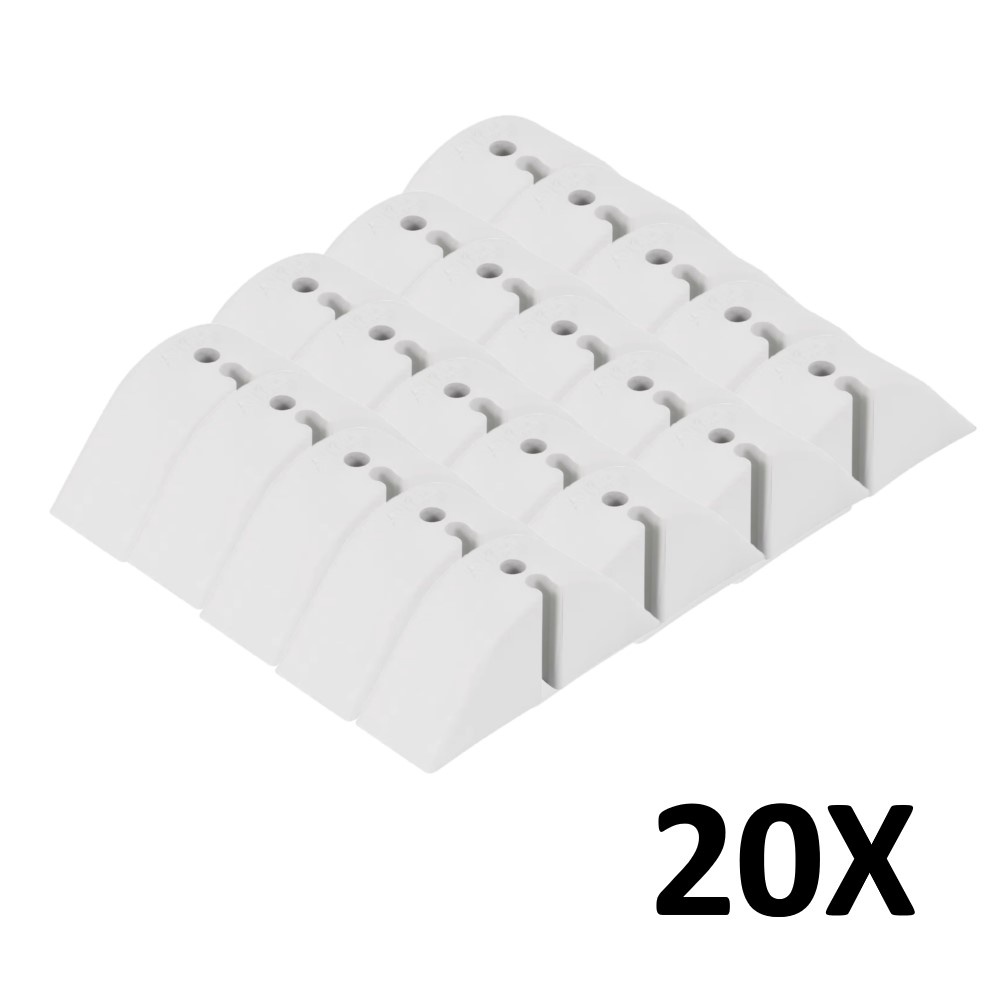 Kit 20 Calco de Telha Ondulada Alta Branco