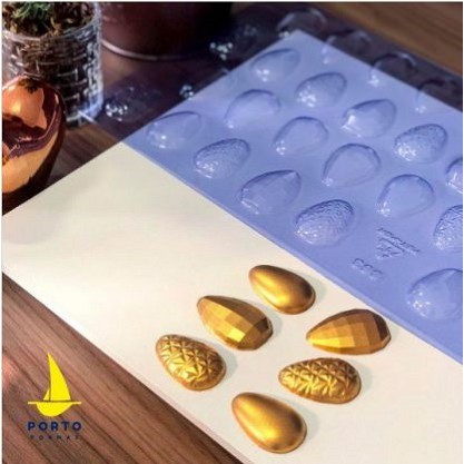 1~5 Forma Placa de Modelagem Para Chocolate APLIQUE OVOS PASCOA 10G – CÓD P863.(PROMOÇÃO PORTO) em Oferta na Shopee