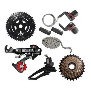 Kit Relação 21Marchas Bicicleta Completo 21v Yamada BIKE em Oferta na Shopee