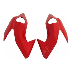 Carenagem Lateral Bananinha Farol Titan160 2016 A 2021 Vermelho Par