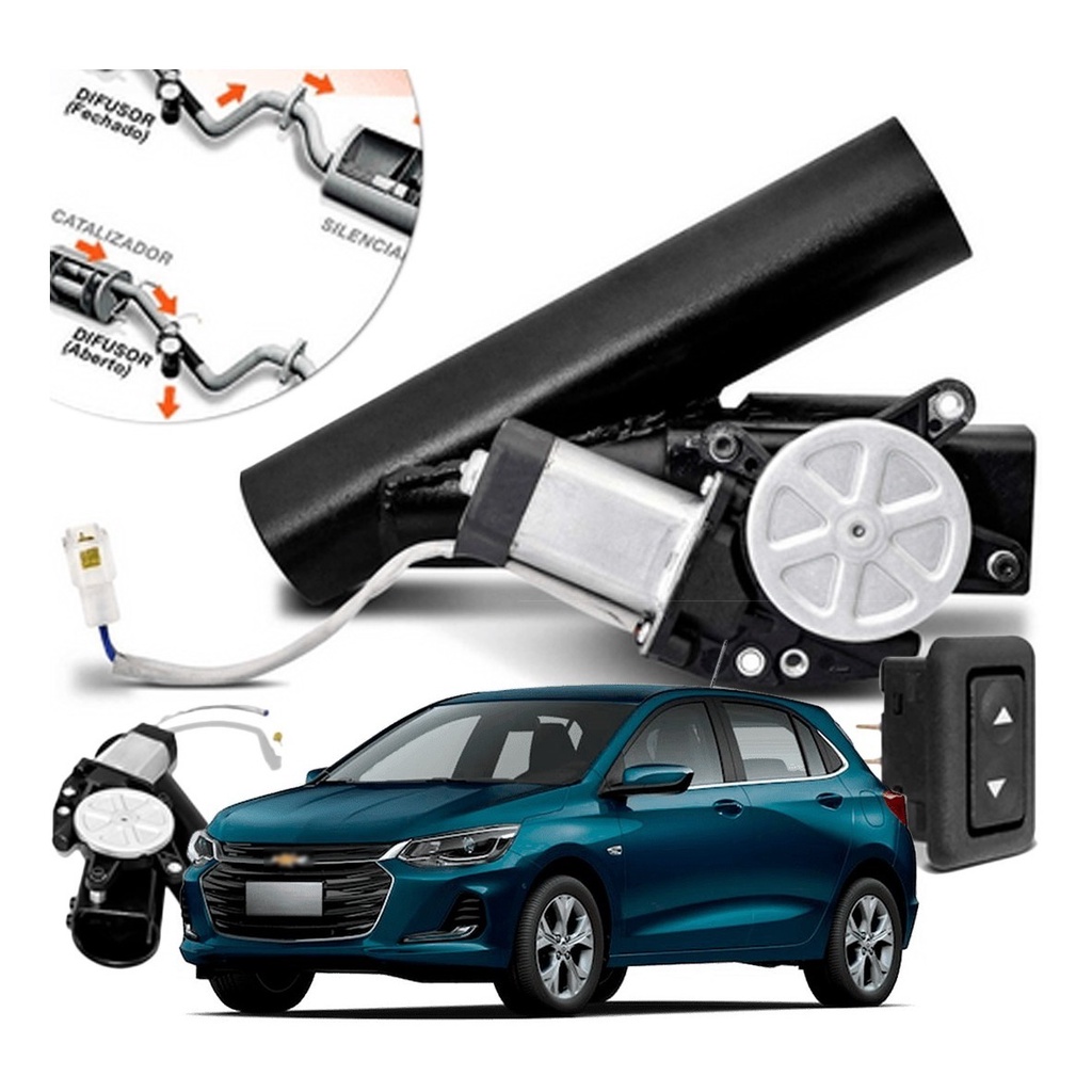 Difusor De Escapamento Preto Esportivo Chevrolet Gm Onix em Oferta na Shopee