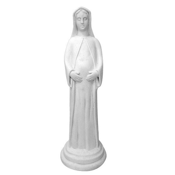 Imagem N. Sra. Grávida Gesso 20 cm para noivados, casamentos