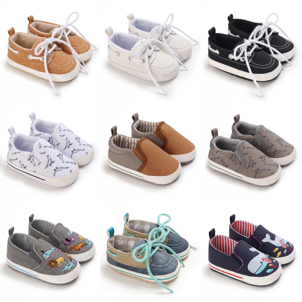 Sapato Mocassim Masculino/Feminino Clássico De Tecido Antiderrapante Para Primeiros Passos