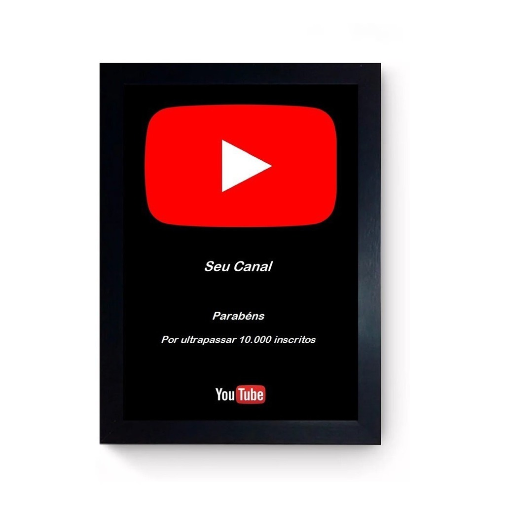 Quadro de Inscritos Cenário Youtube Personalizado com nome
