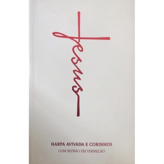 Harpa Avivada e Corinhos Letra Hipergigante Capa Brochura - Jesus Branca em Oferta na Shopee