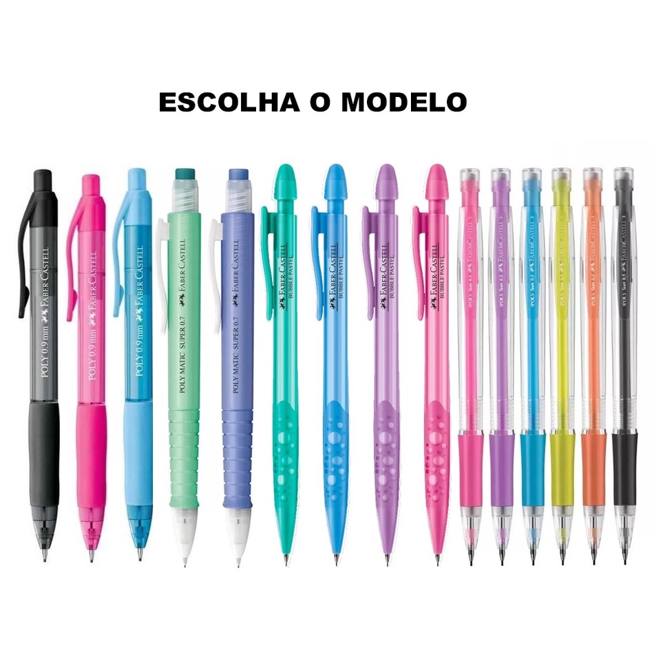 Lapiseiras Faber Castell - (Escolha o Modelo: 0.5mm, 0.7mm e 0.9mm)