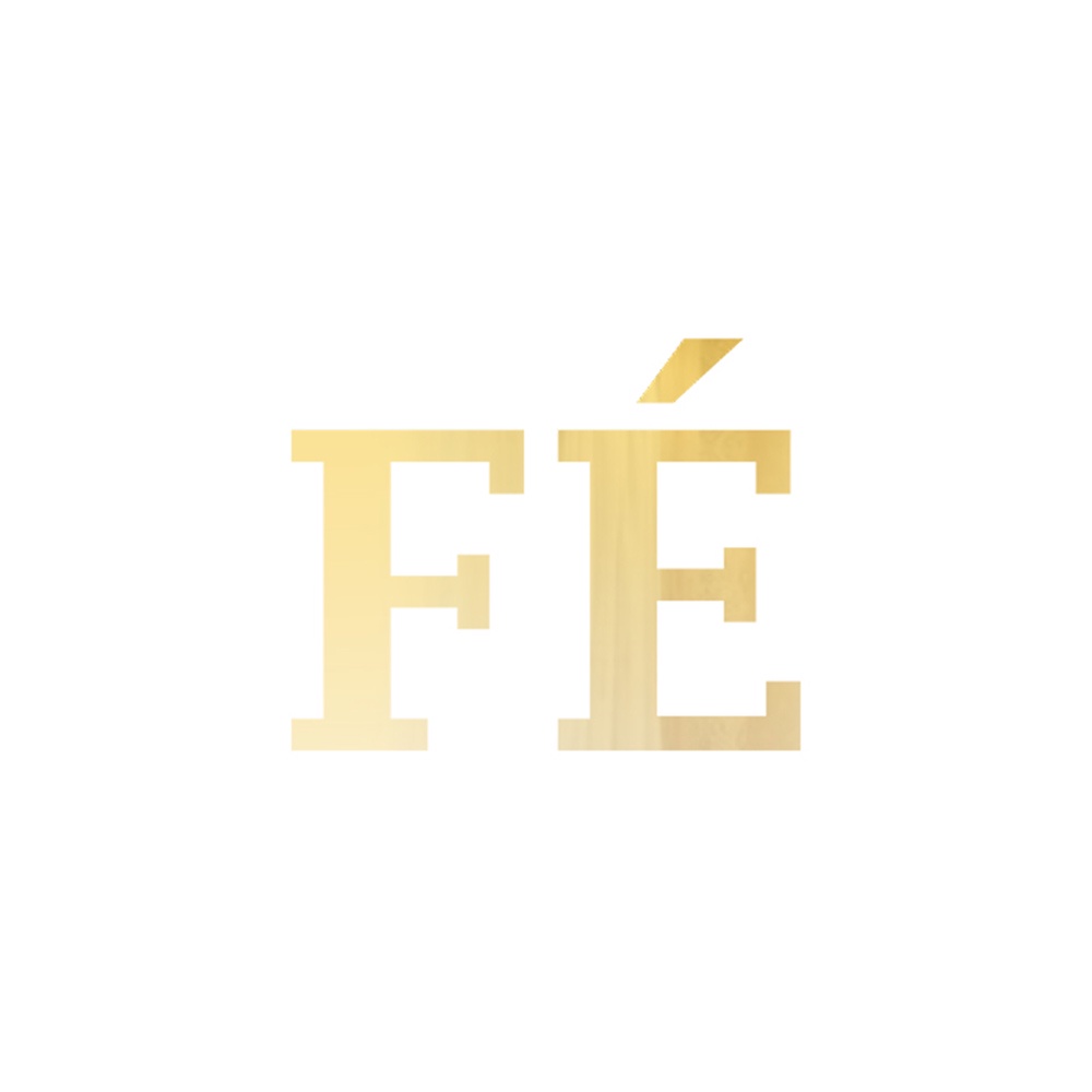Conjunto De Letras Em Acrílico Espelhado Dourado Palavra Fé | Shopee Brasil