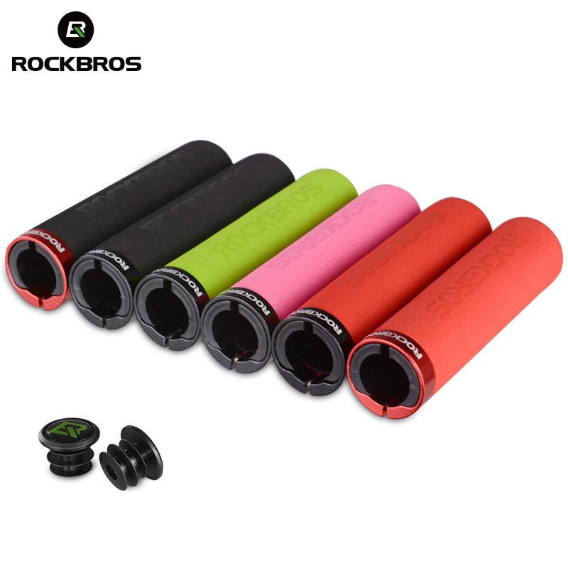 ROCKBROS Punho De Bicicleta MTB Silicone Antiderrapante De Absorção De Choque Suave Ultraight Ciclismo