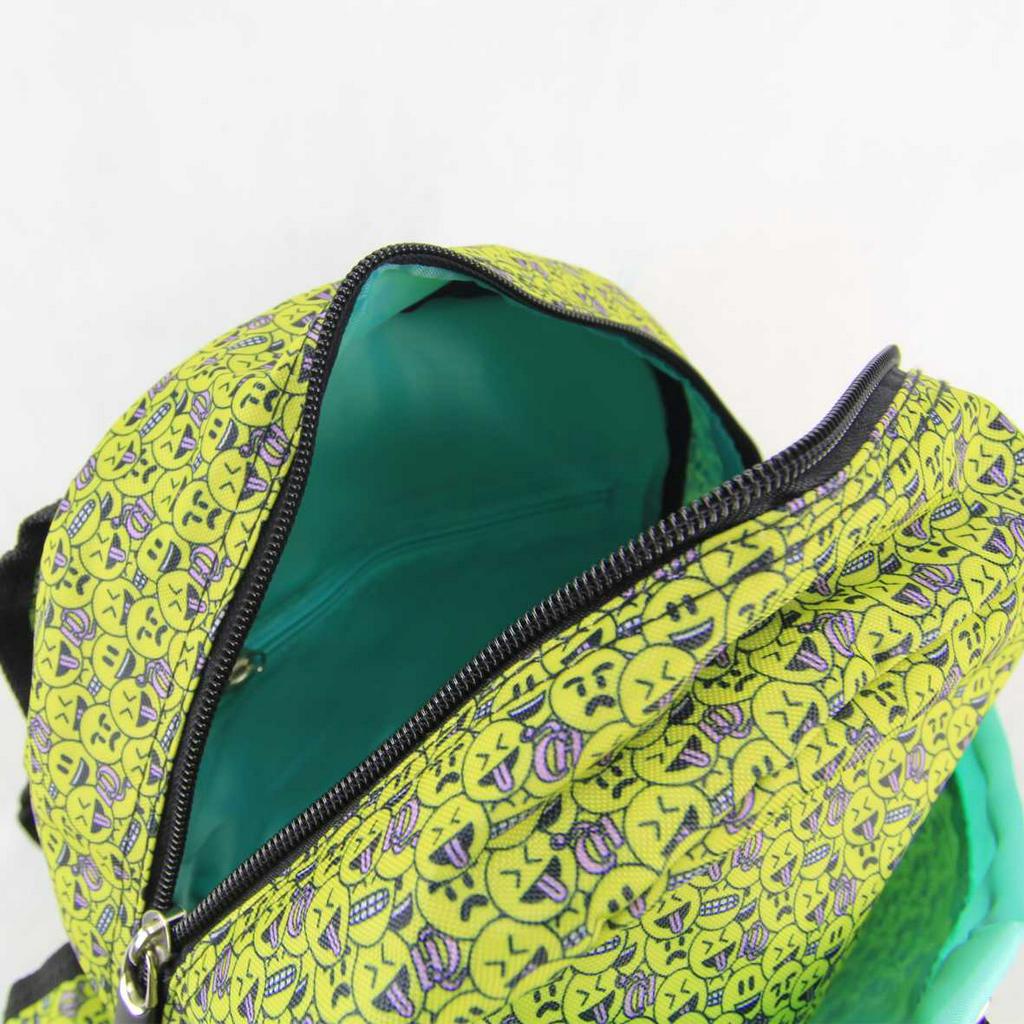 Mochila De Costas Capricho Emoticons Com Tampa 48940 Dmw