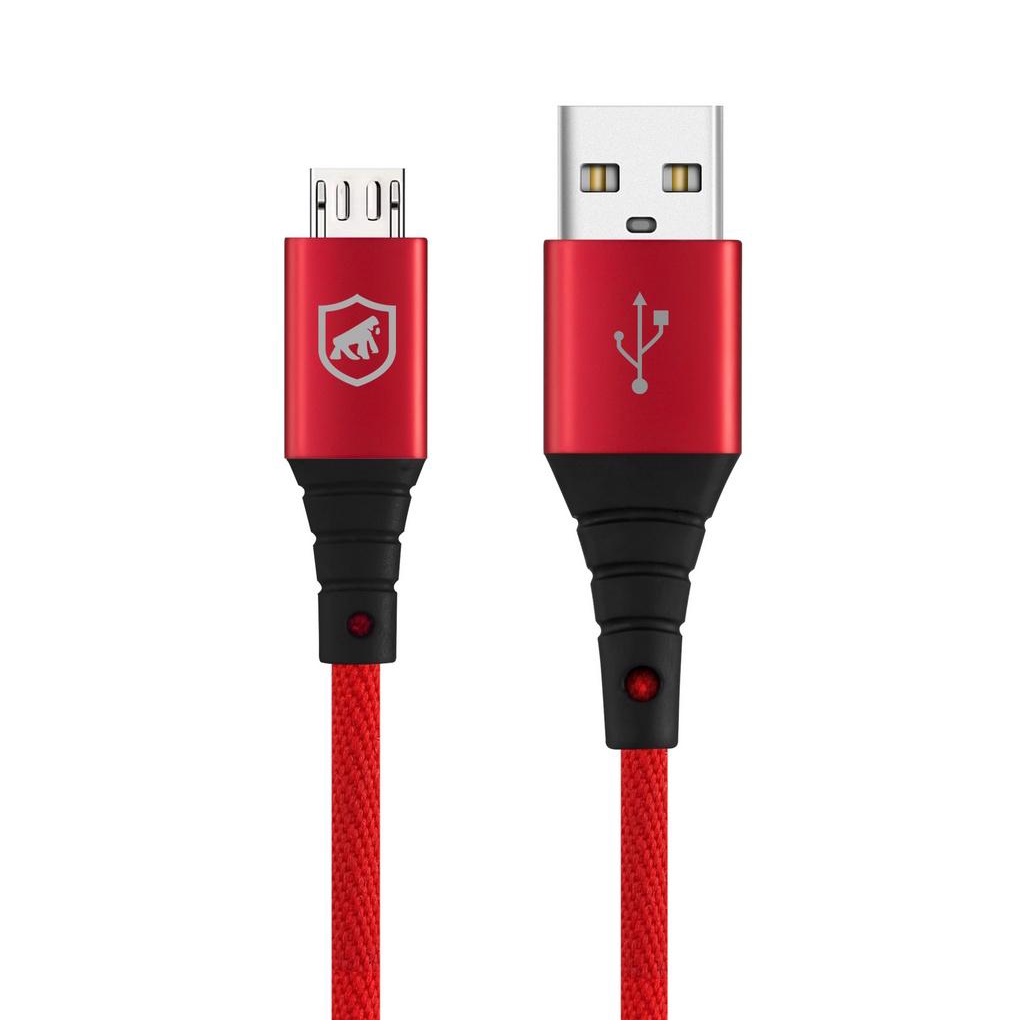 Cabo Tech Proof Vermelho Micro USB V8 (1,2m) - Gorila Shield - Mobile & Gadgets