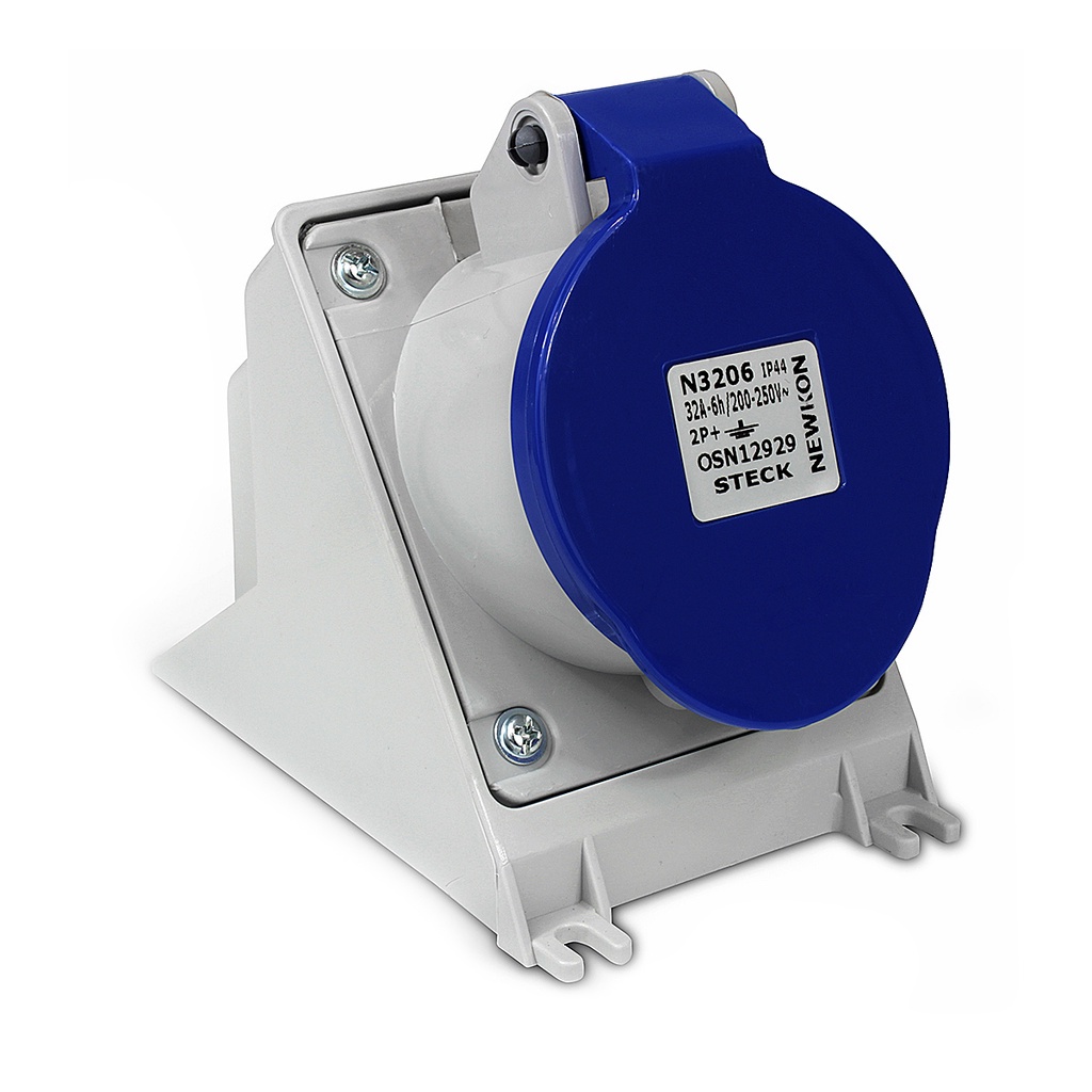 Tomada De Sobrepor 2p+T 32a 220/240v Azul Steck em Oferta na Shopee