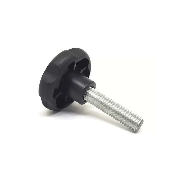 1x Manípulo Trava Macho M6 X 50mm Aço Zincado M6x50 Termoplástico