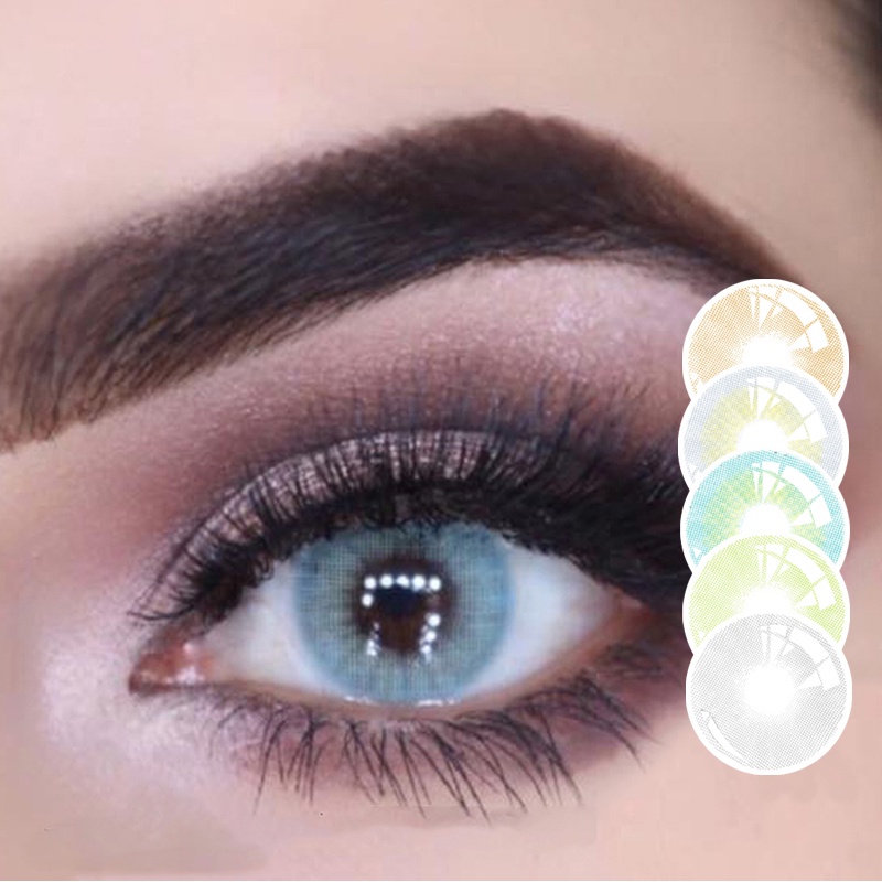 Lentes EYESHARE 1 Par De Contato Coloridas Híbridas Para Contatos Cosméticos Dos Olhos em Oferta na Shopee
