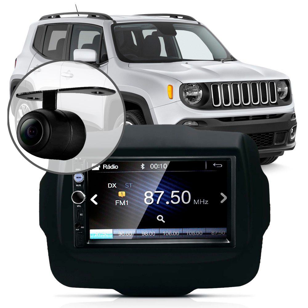 Central Multimídia Mp5 Jeep Renegade Pcd Câmera Espelhamento em Oferta na Shopee