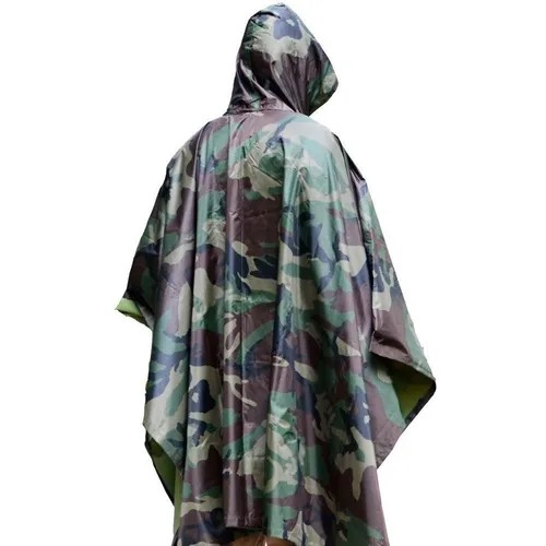 Poncho Emborrachado Impermeável Eb Capa Chuva Camuflado