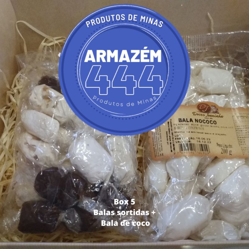Balas sortidas amendoim coco leite + balas de coco produtos de Minas Armazém 444