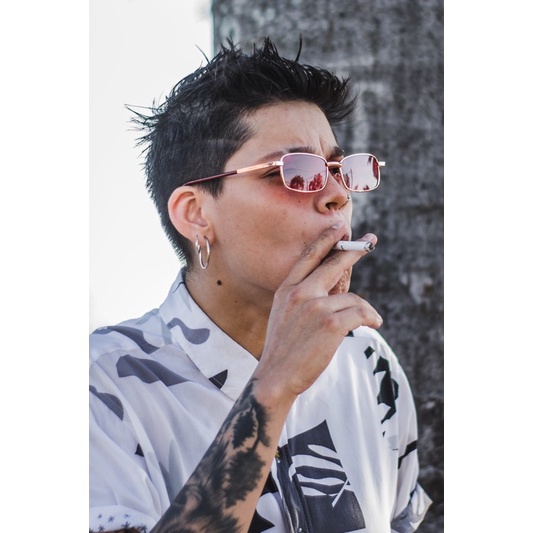 Óculos retângulo pequeno