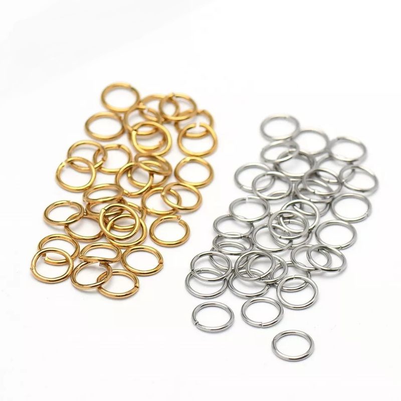argola para Bijuteria - artesanato - prata - dourada 6mm 50 gramas aproximadamente 700 peças