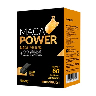 Maca Power 1200mg Vitaminas e Minerais 60 Capsulas Maxinutri