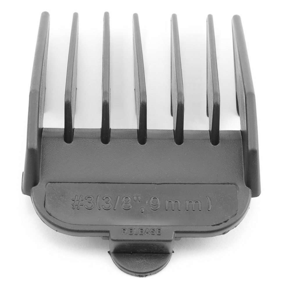 Pente #3 9mm 3/8" para maquinas de cortar cabelo GAMA: GM562, GM586, GM587, GM585, GM560, GM590, GM593 Barber Style, GM596, GM Master, GBS Barber Absolute, GBS Style Pro, GBS Absolute Fade, Pro 9, Pro 9.5