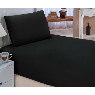 Kit Jogo Lençol Premium Cama Solteiro 2  Peças Com Elastico