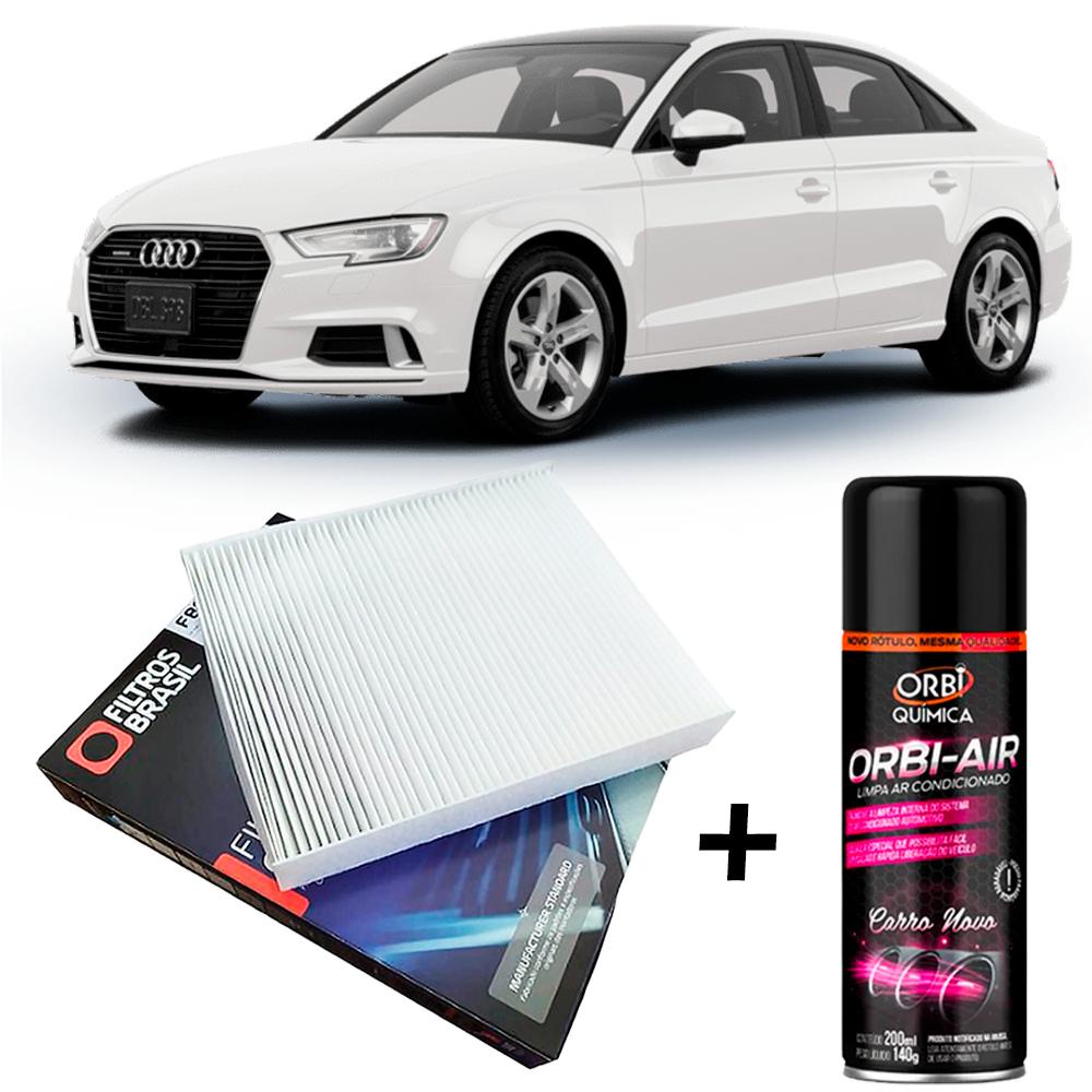 Filtro Cabine Ar Condicionado + Higienizador Audi A4