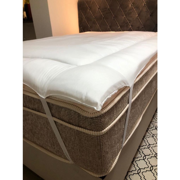 Pillow Top QUEEN Protetor Colchão Macio 160x200m Trisoft Shopee Brasil