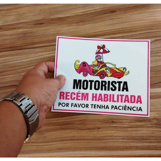 Adesivo Imã Magnético Recém Habilitada