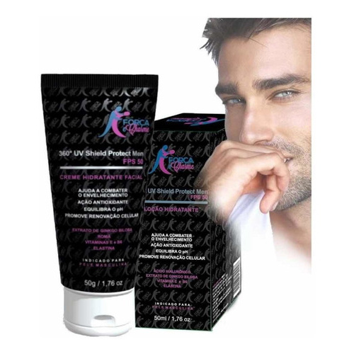 Hidratante Antienvelhecimento Proteção Homens Fps50 Fc