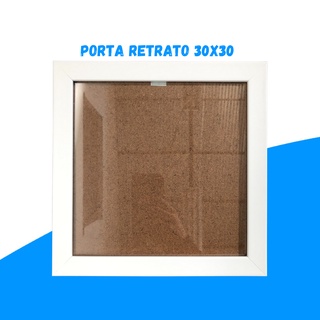 Quadro Porta Retrato 30x30 Branco Pet Fotos, Decoração Artes