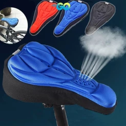 Capa Almofada para Selim Banco Bicicleta Gel 3D Confortável Ajustável Flexível Prática de Ciclismo