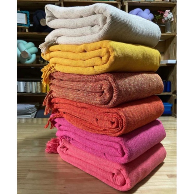 Manta grande para Sofá Vermelho Amarelo Azul Verde Cinza Bege Cru Colorida Preto Marrom Ro...