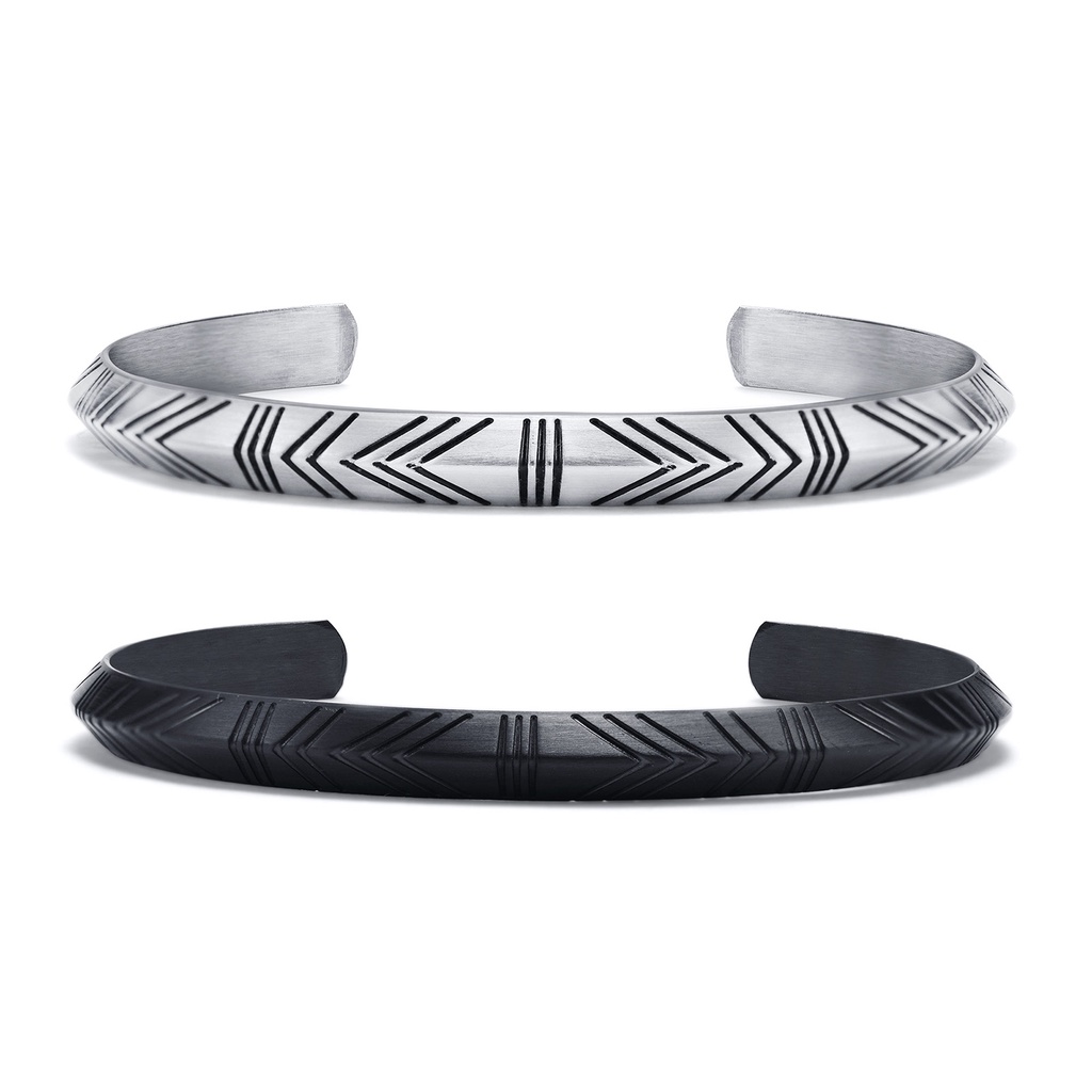 Vnox Homens Viking Cuff Bracelet Bangle Vintage Retro Jóias De Aço Inoxidável Tom Masculino Rua Ceremônia