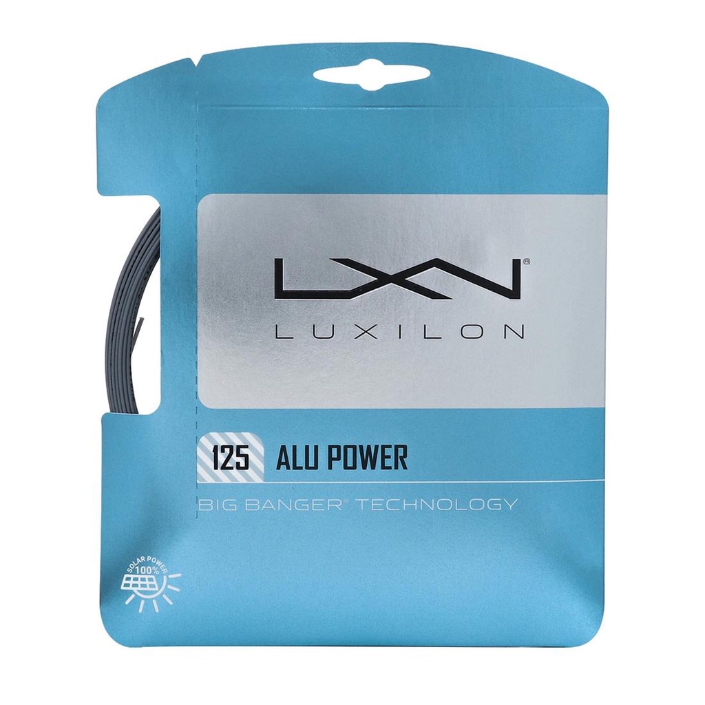 Corda Para Raquetes Luxilon Alu Power 16l 1.25mm Silver Wrz995100si