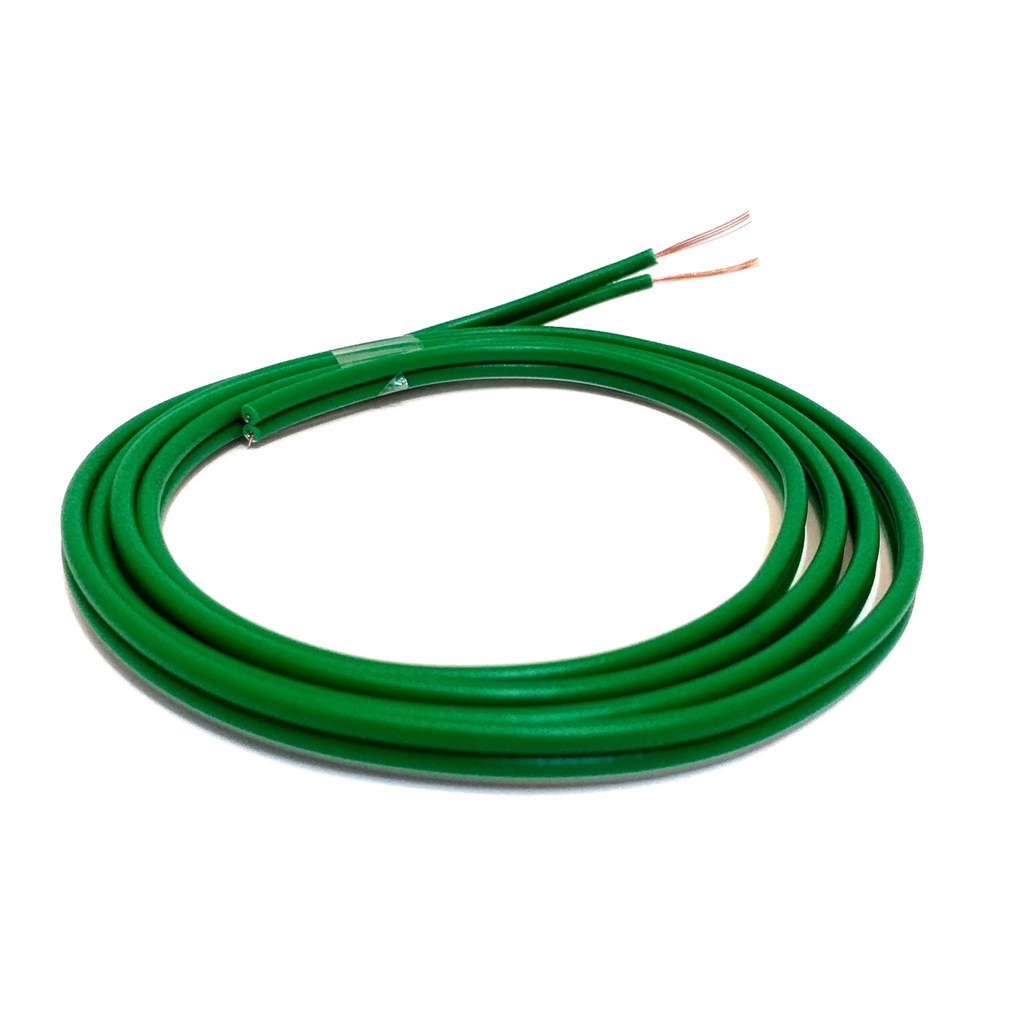 20 Metros Cabo Flexível Verde 2x0,75mm Fio Para Som Automotivo Carro Instalação 20m Som De Carro