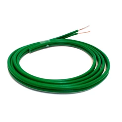 10 Metros Fio Alto Falante Verde 2x0,75mm Emborrachado Som Automotivo 10m Paralelo Flexível