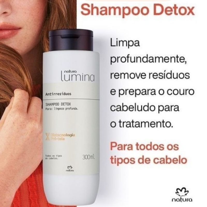 Natura Lumina Shampoo Antirresiduos 300ml | Shopee Brasil