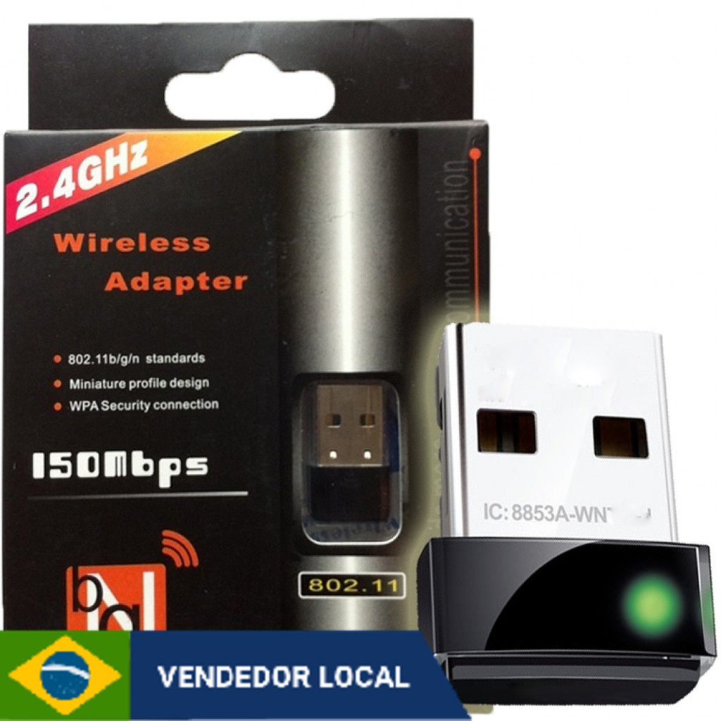 adaptador wireless usb 2.0 wifi 950mbps