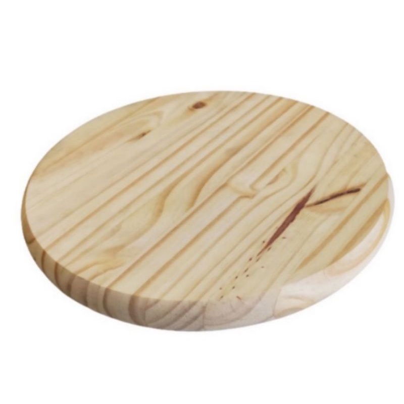 Bolacha de madeira pinus 10cm/Tábua redonda para mesa posta, artesanato, decorações em geral.