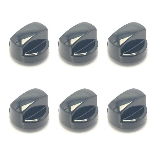 Kit Preto Original 6 Botao Fogao Electrolux 76dgx 76dix 7001